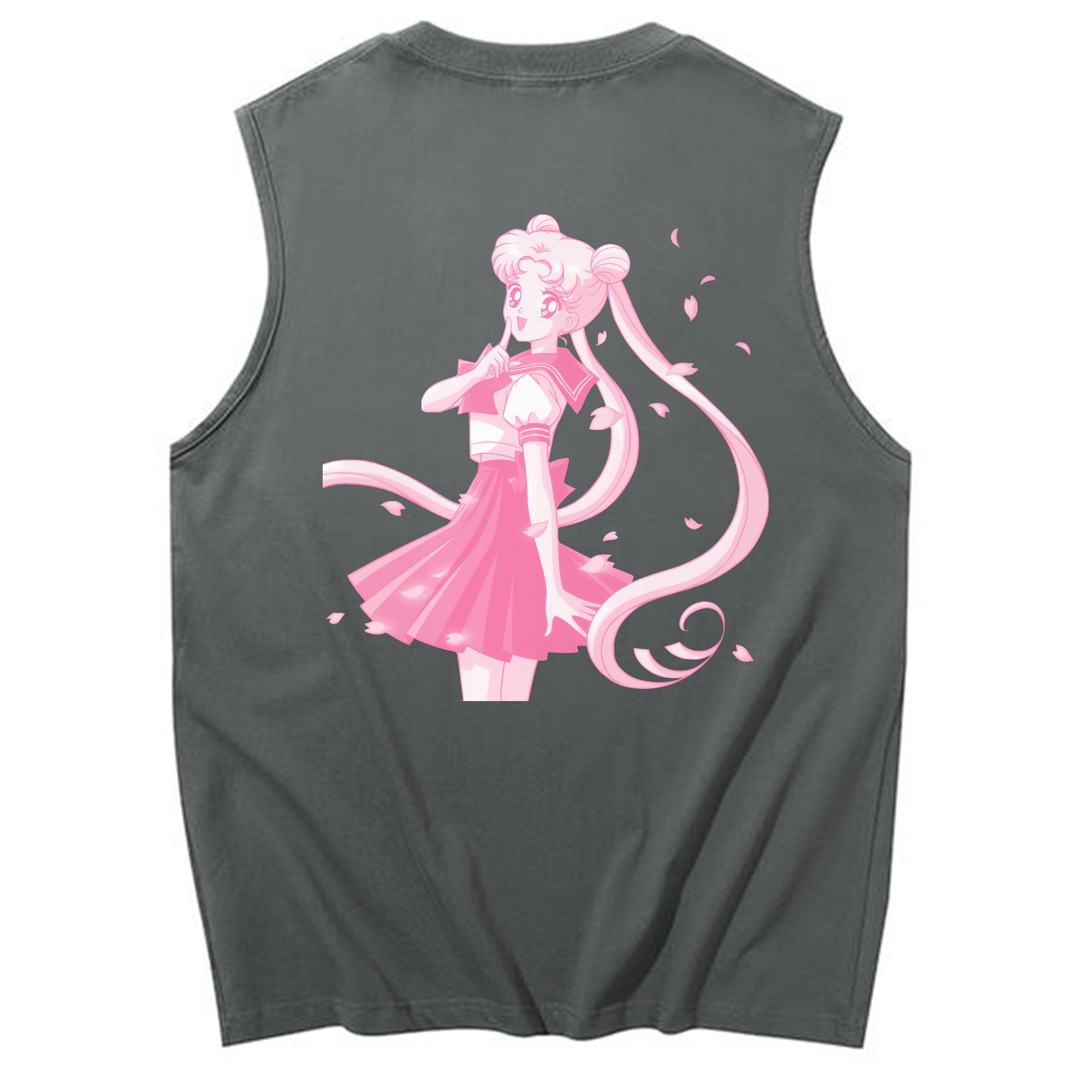 （画像用） 美少女戦士セーラームーン 愛野 美奈子 あいの みなこ Sailor Moon Aino Minako コットン100％タンクトップ（背面プリント）